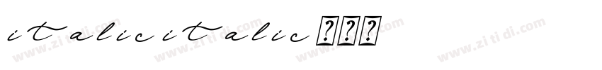 italic italic字体转换